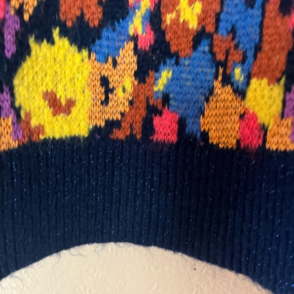 ZARA MULTICOLOURED FLORAL JACQUARD LOOSE FIT KNIT SWEATER SIZE M - Picture 6 of 14